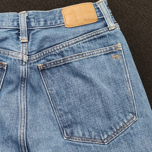 Madewell Women's Baggy Straight Classic Blue Denim Jeans, Size 28 - Picture 8 of 14